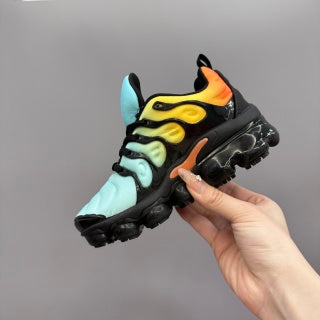 Nike AIR MAX plus full-length air cushion" light blue, yellow,& orange"