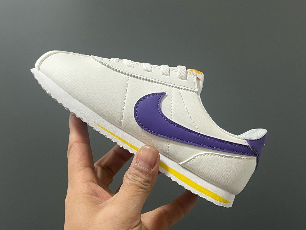 Nike Forrest Gump Classic Velcro Kids Shoes" white, blue"