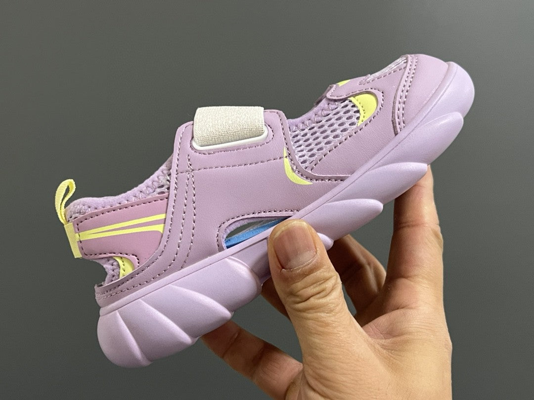 NB new 920 Mary Jane mesh stitching Velcro children's sandals" Purple"