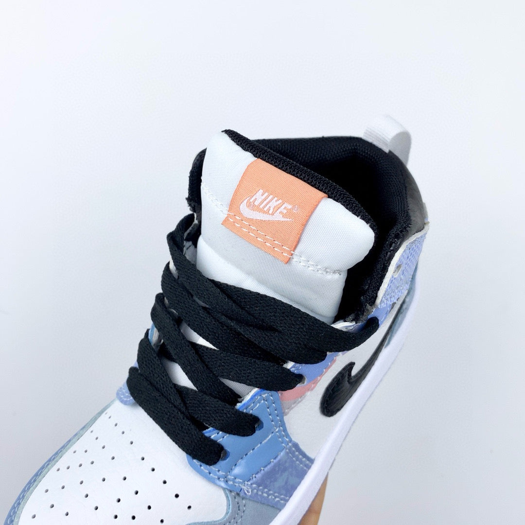 Joe 1 high top stitching" white, gray, blue"