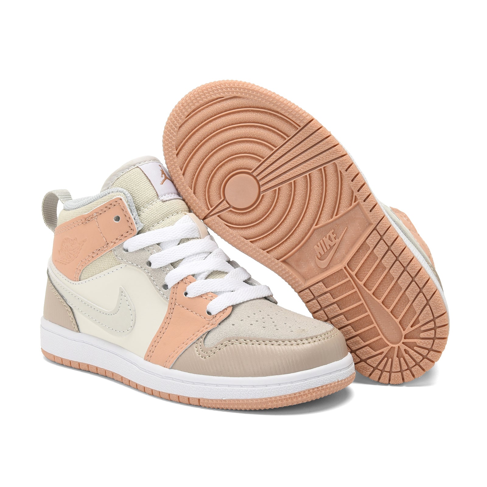 AJ-127" beige, cream, light peach"