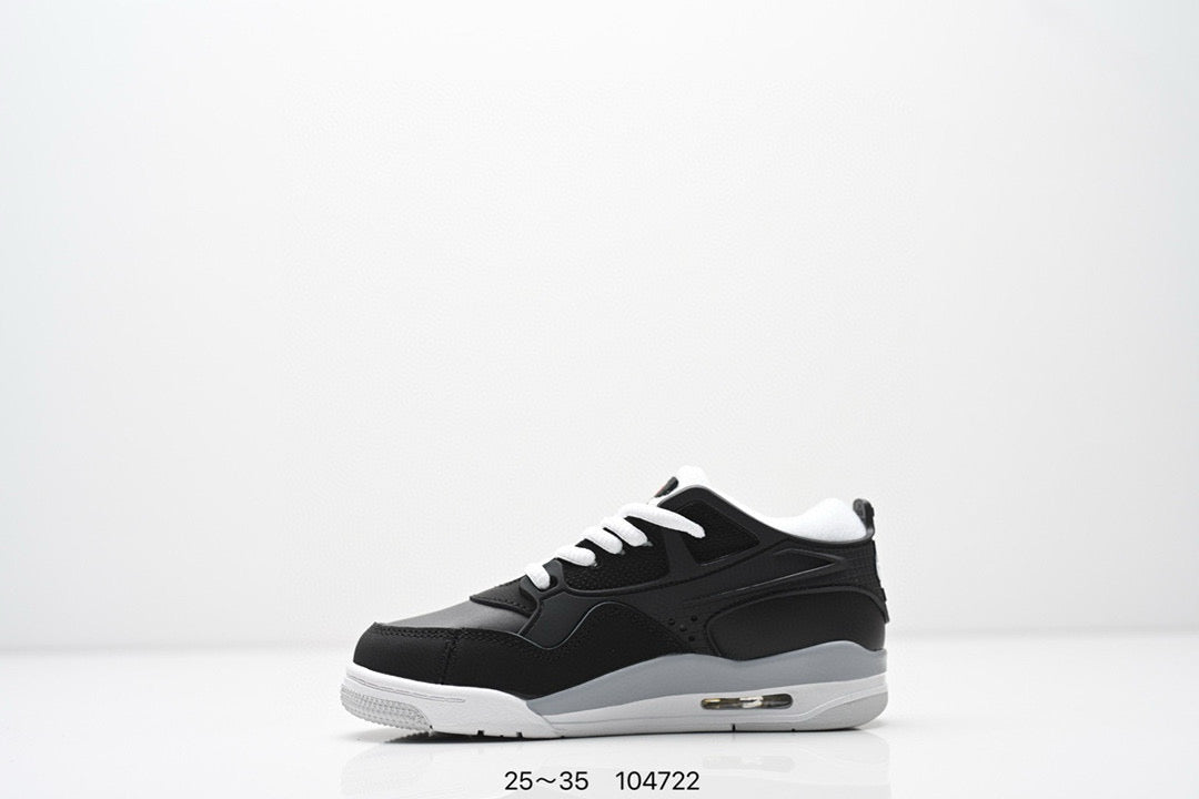 Jordan 4 low-top air cushion basketball shoes" black"