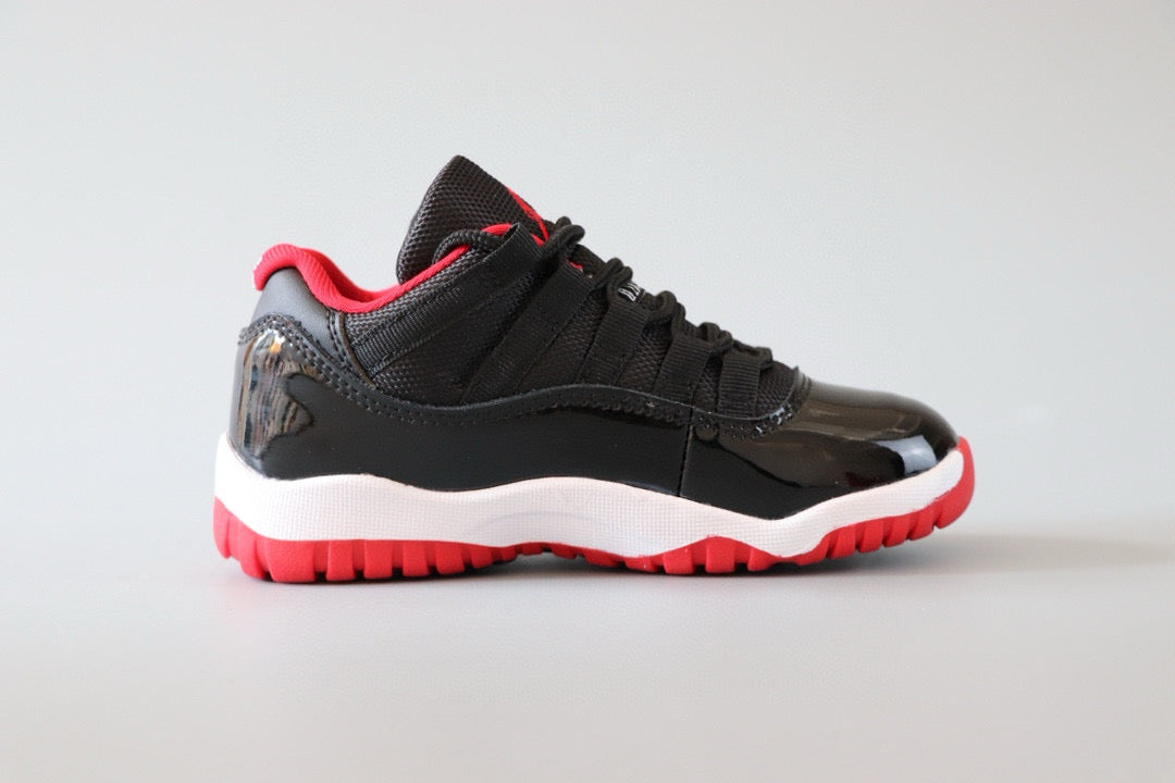 Joe 11 low-top children's shoes" black, white, red"