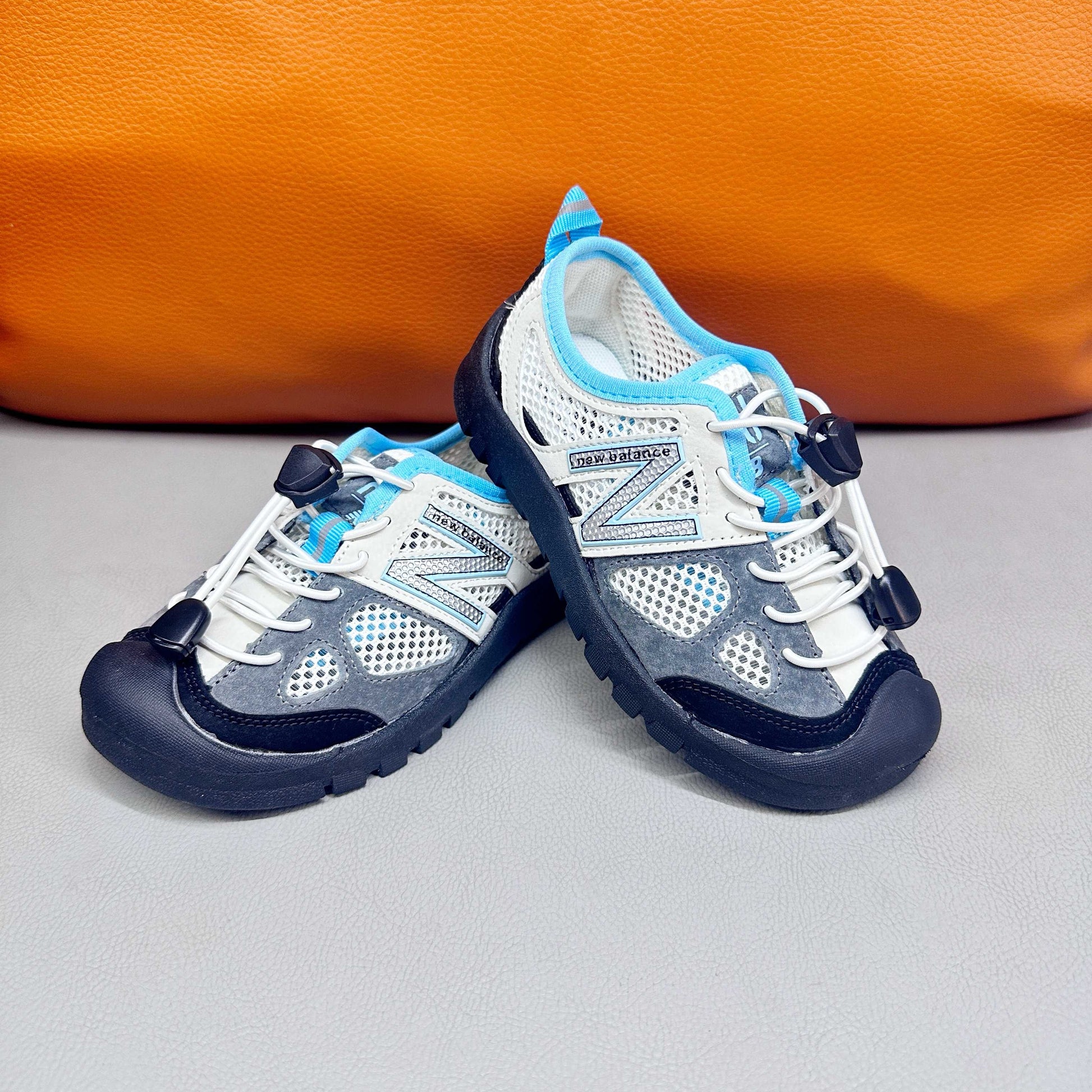 N530 MIUMIU Stream Sandals" white, blue, gray"
