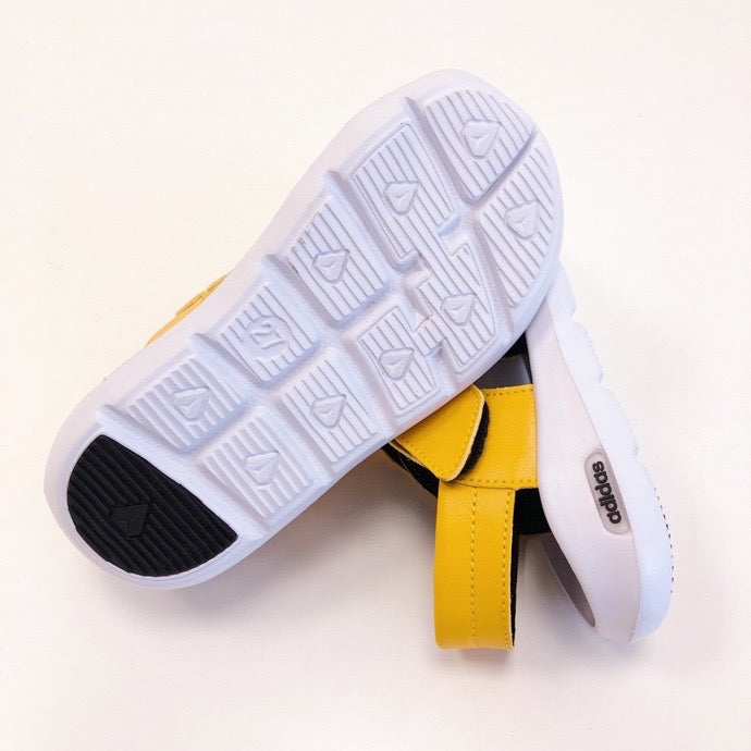 Adidas full leather bread head sandals" yellow"