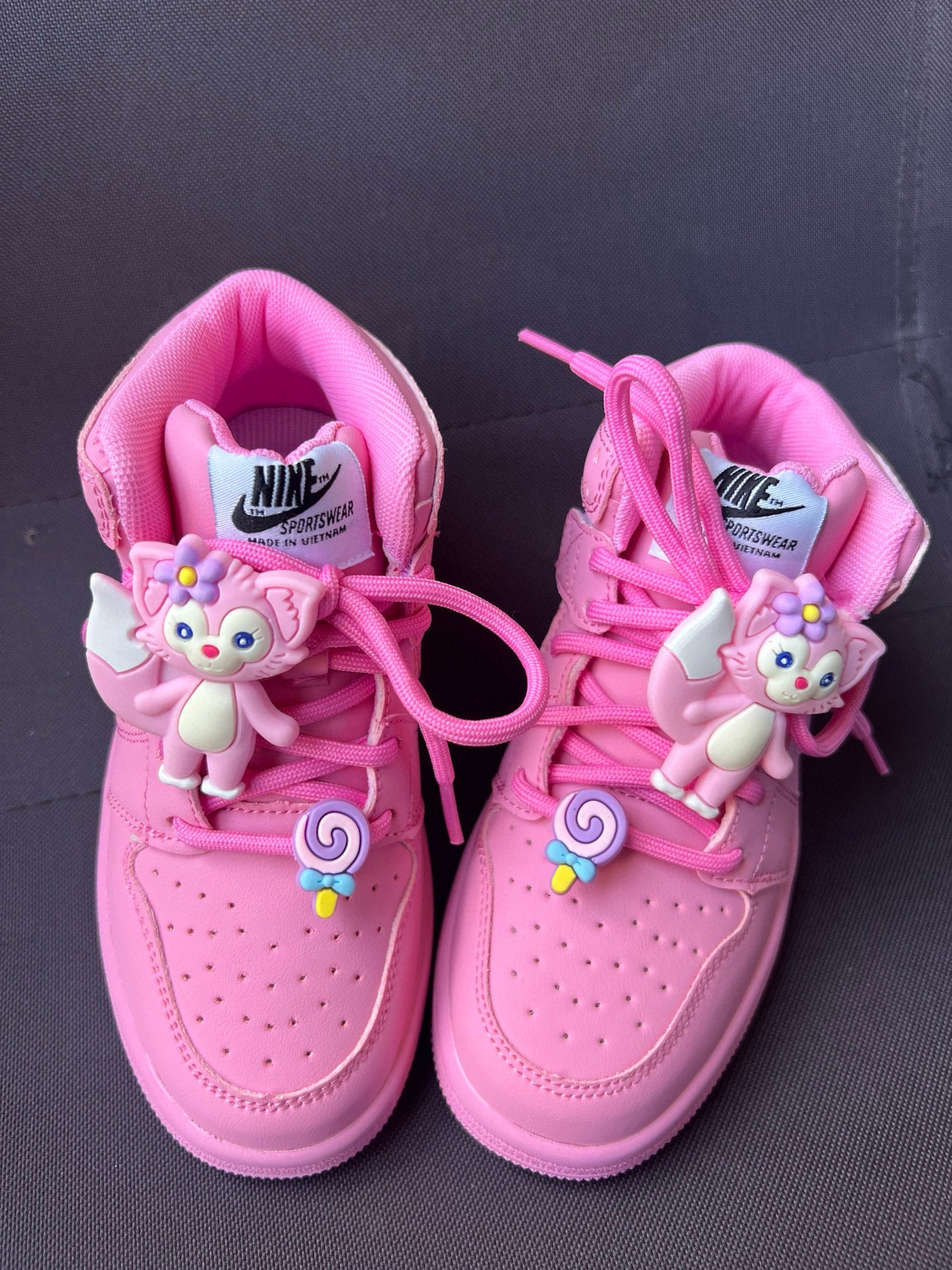Joe One Cartoon Doll Accessories High Top Sneakers " pink"