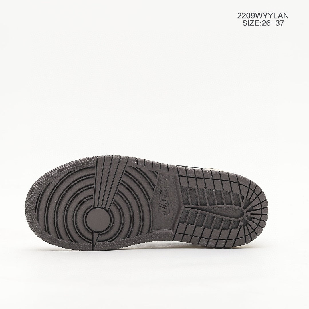 Jordan low-top hook series" white, black, brown, cream"