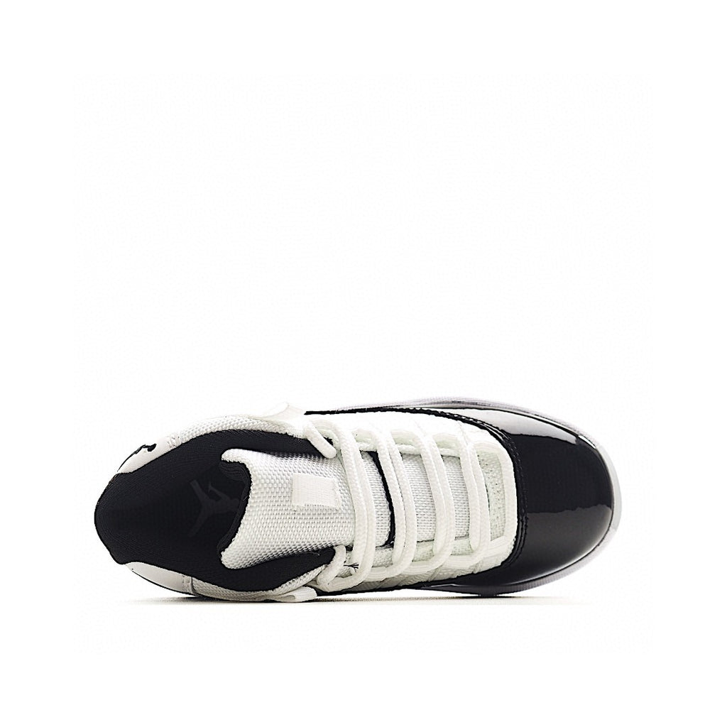 The classic AJ11 is back, mid-top" white, black"