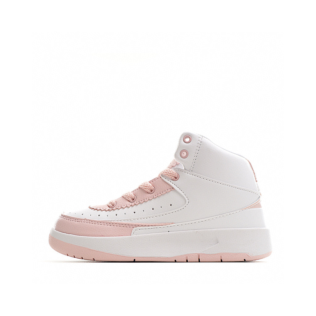 Jordan 2 retro running shoes for kids " white, pink"