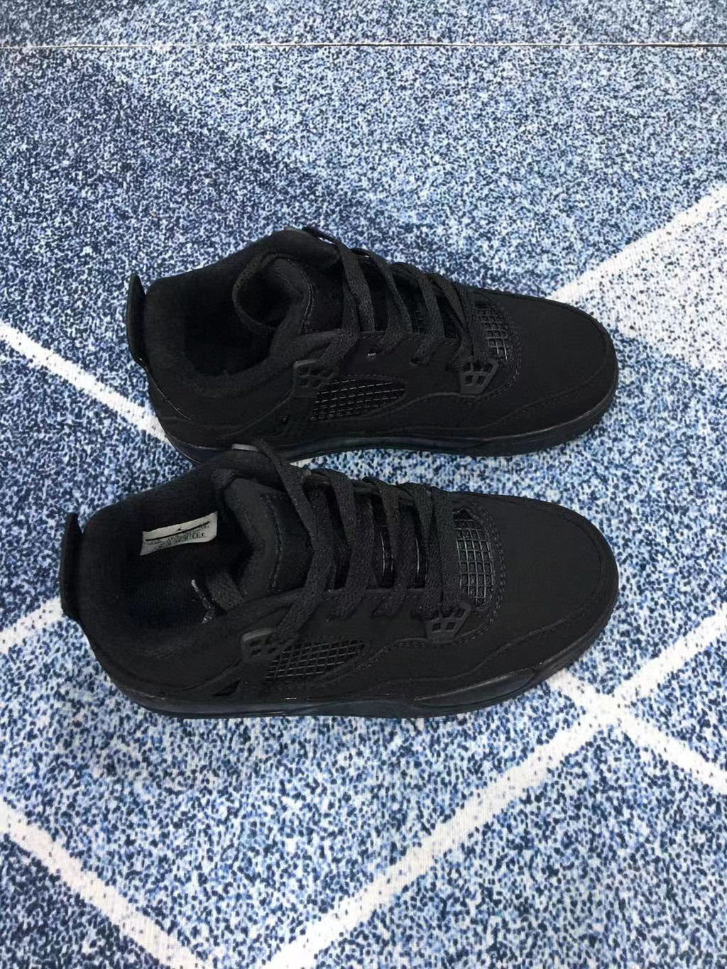 Jordan 4 children's sports shoes" black"