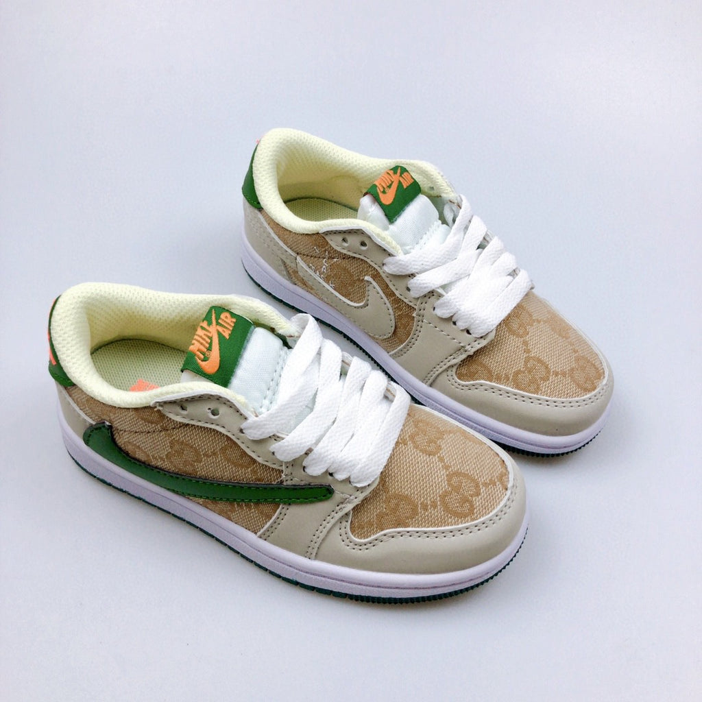 Jordan low-top reverse hook black warrior" beige, green'