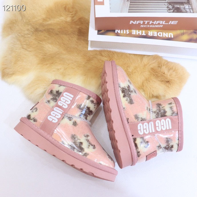 UGG children's jelly boots "pink base with a lighter"