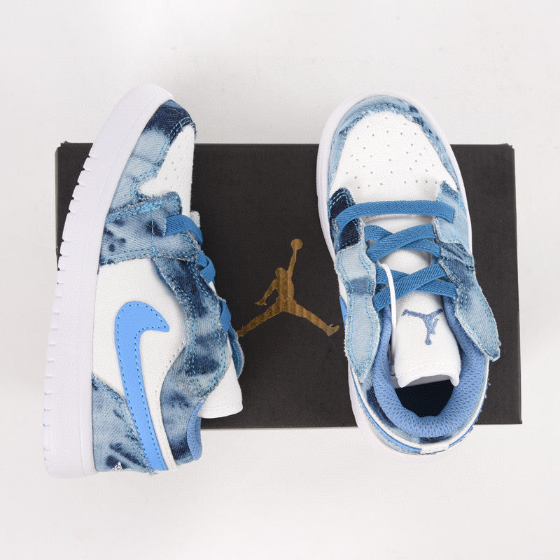 Jordan low top elastic band" white, blue'