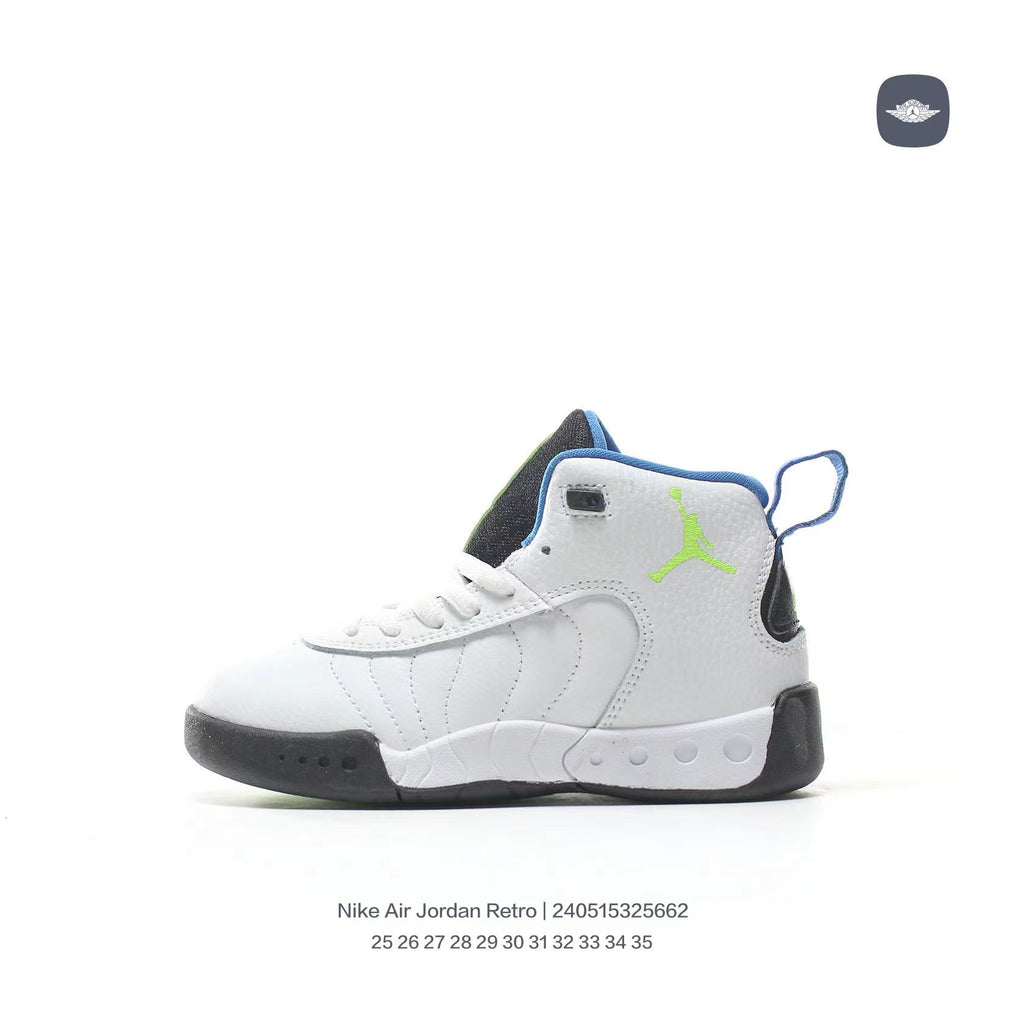 Jordan Retro-combat basketball shoes " white, gray"