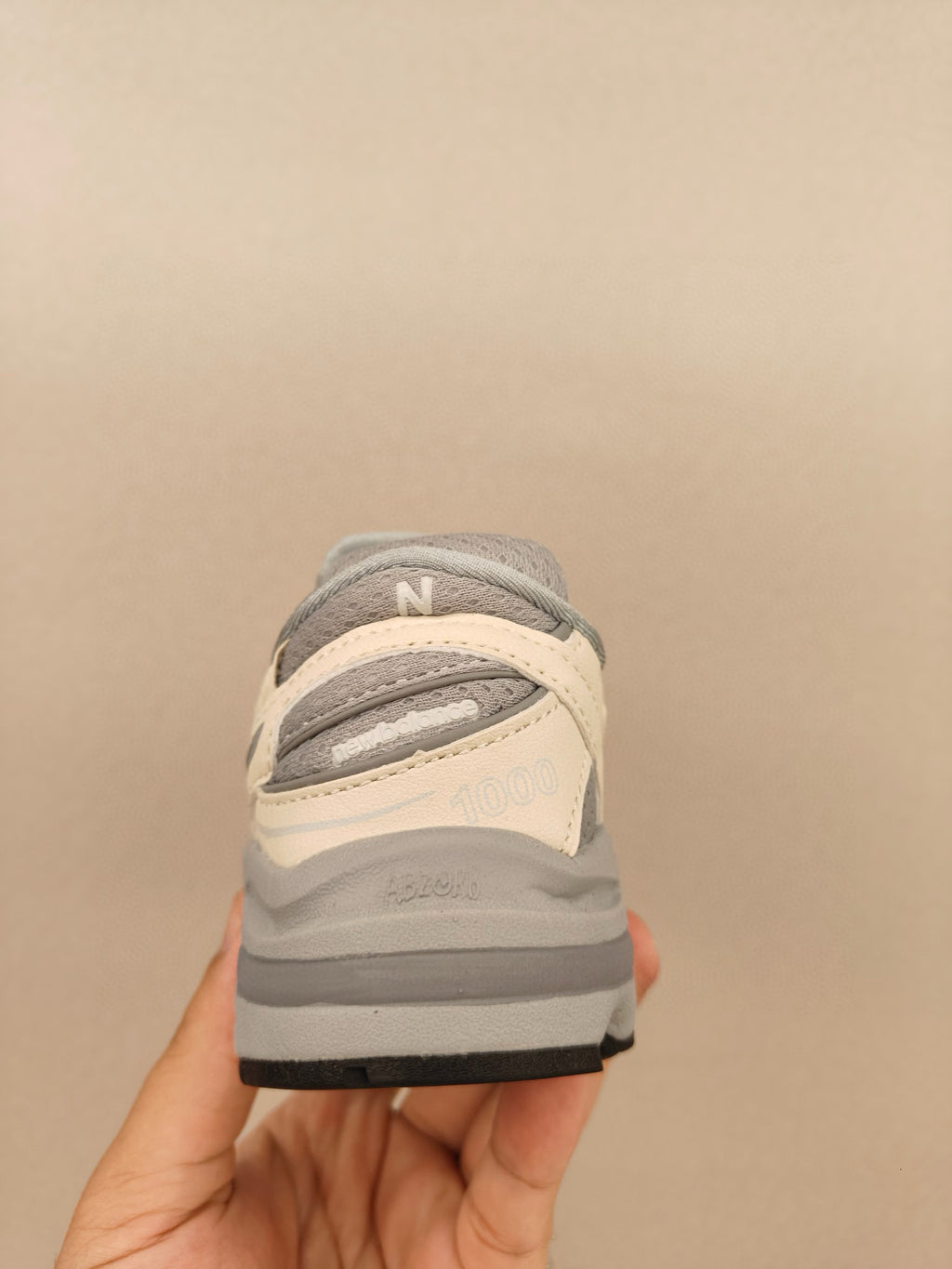 NB1000 lace-up children's shoes" gray, cream"