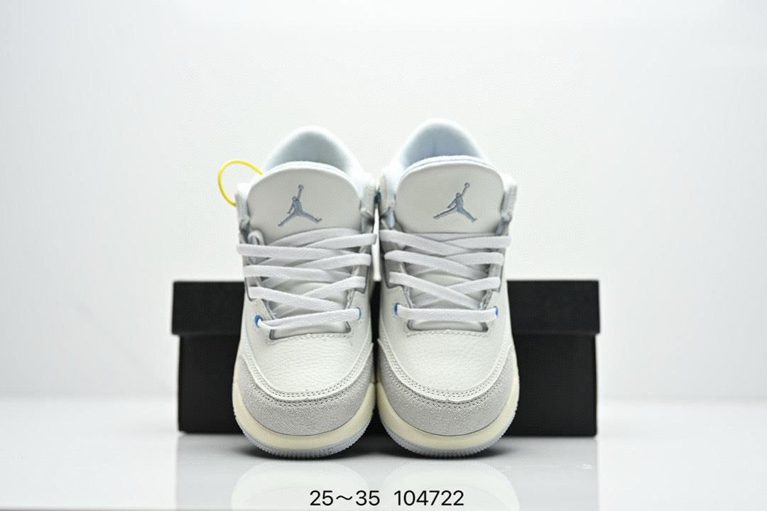 Joe 3" white, gray, blue"