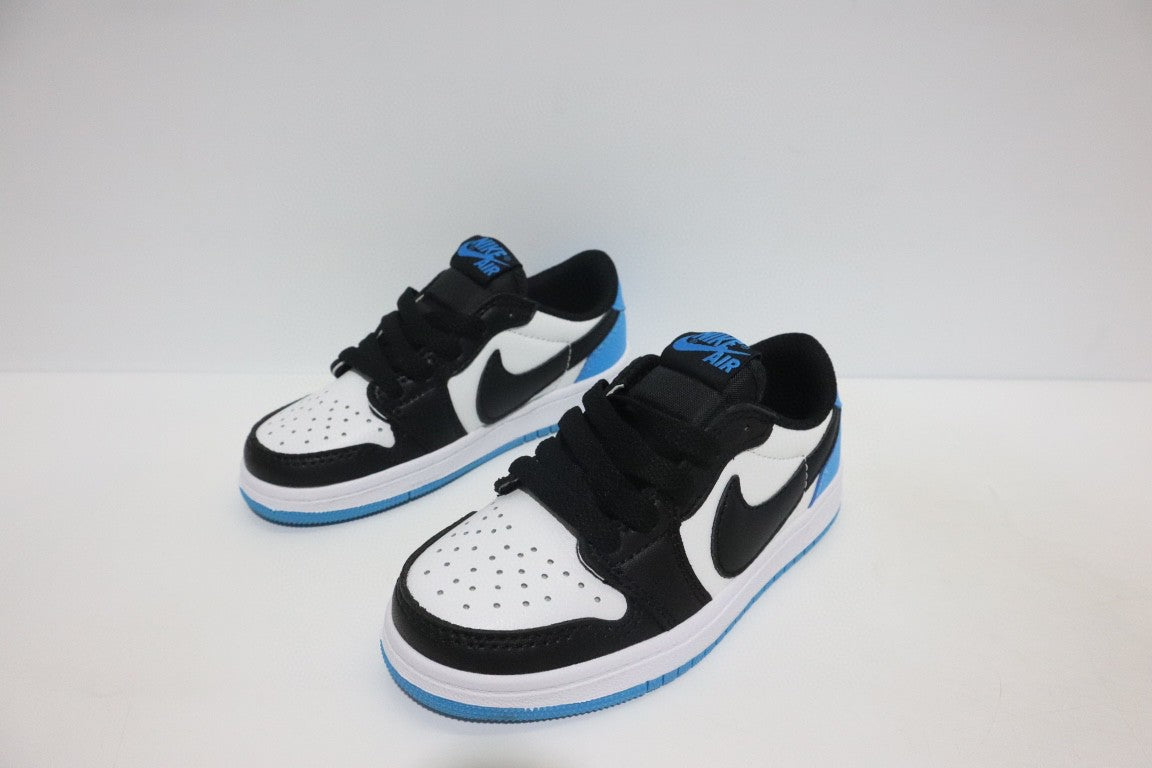 Jordan low-top hook series" white, black, blue"