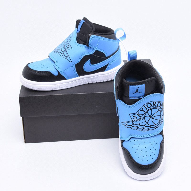 Jordan Wings Kids Shoes" black, blue"
