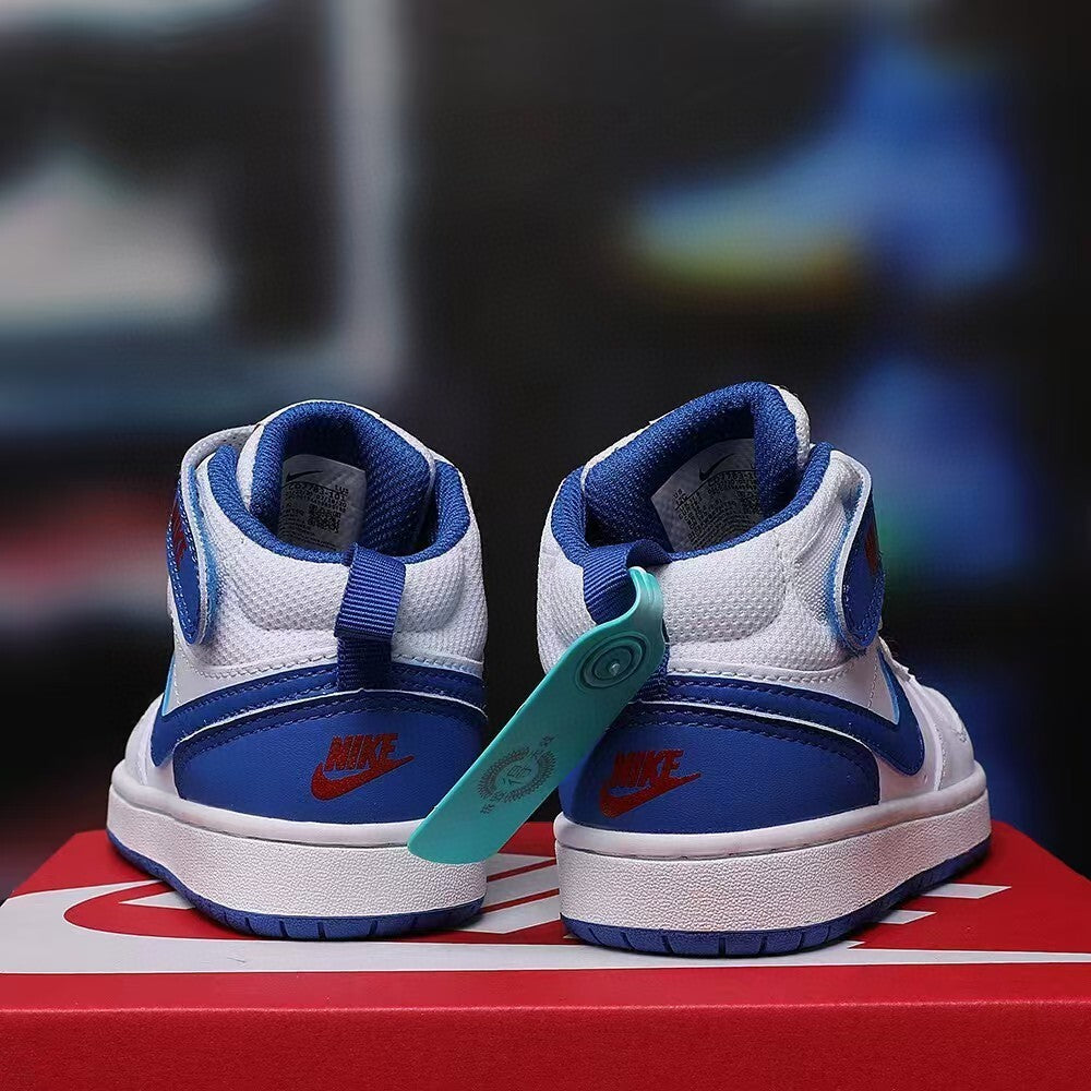 Air Force workwear mid-cut Velcro" white, blue"
