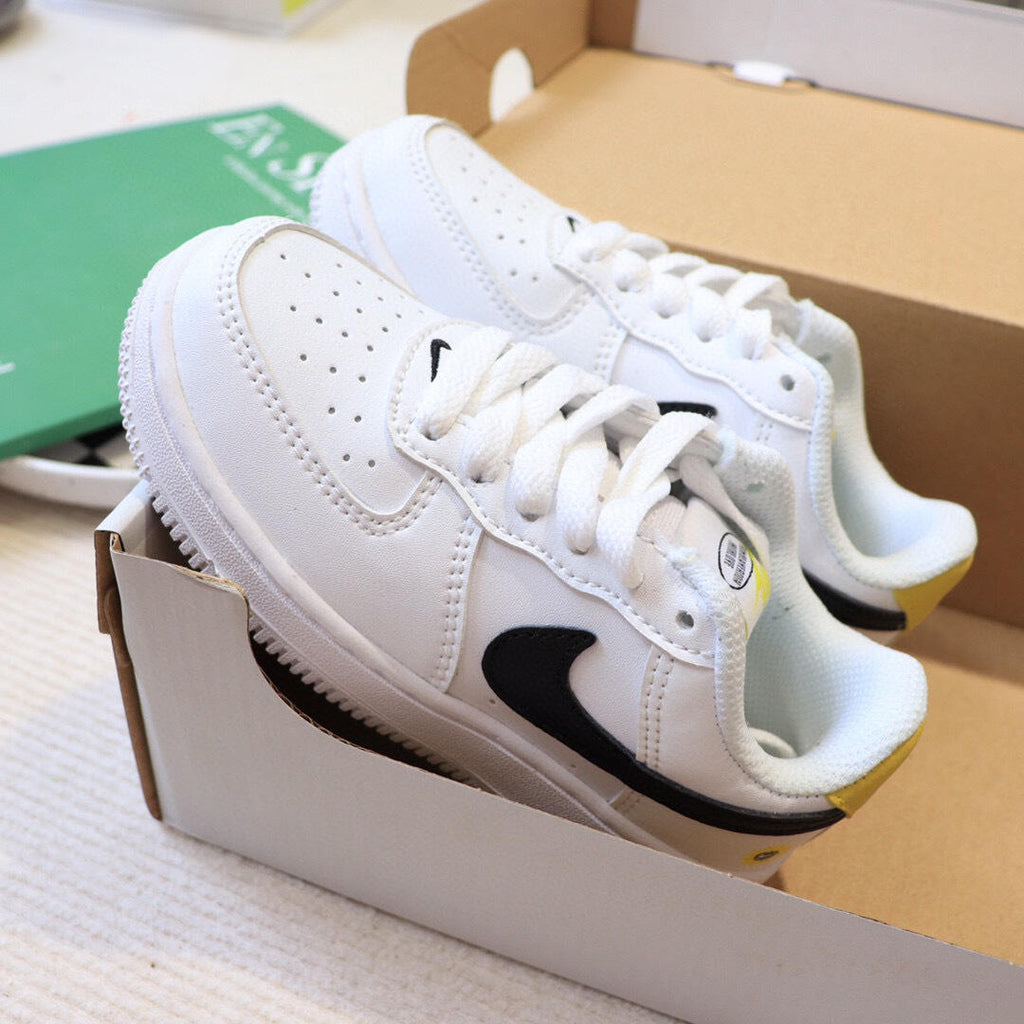 Air Force low-top lace-up sneakers" white"