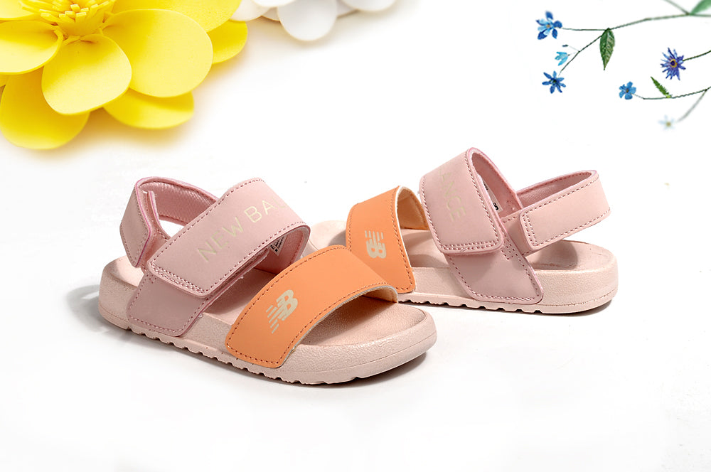 NB double bar sandals " light pink,orange"