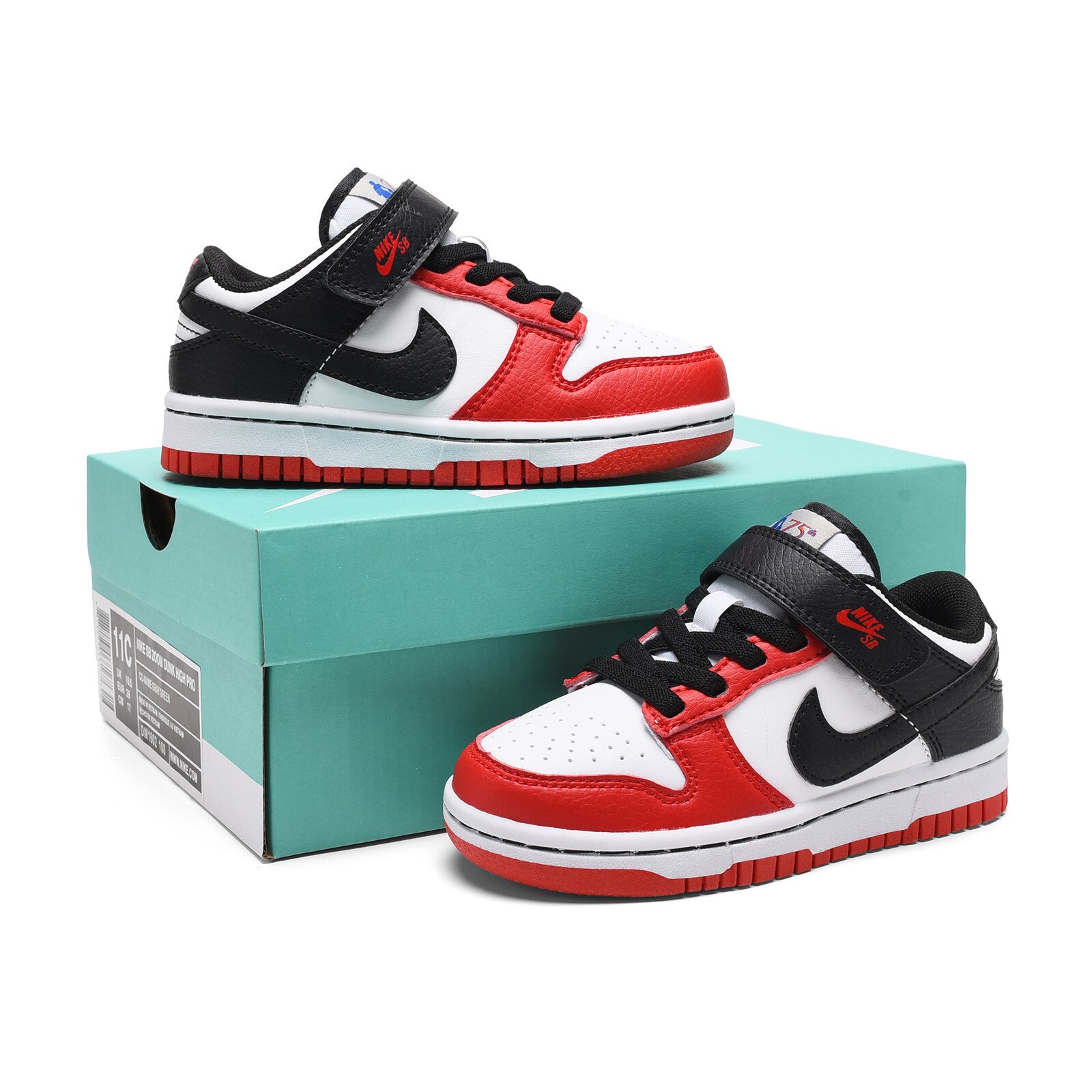 SB Velcro children's shoes" red, black"