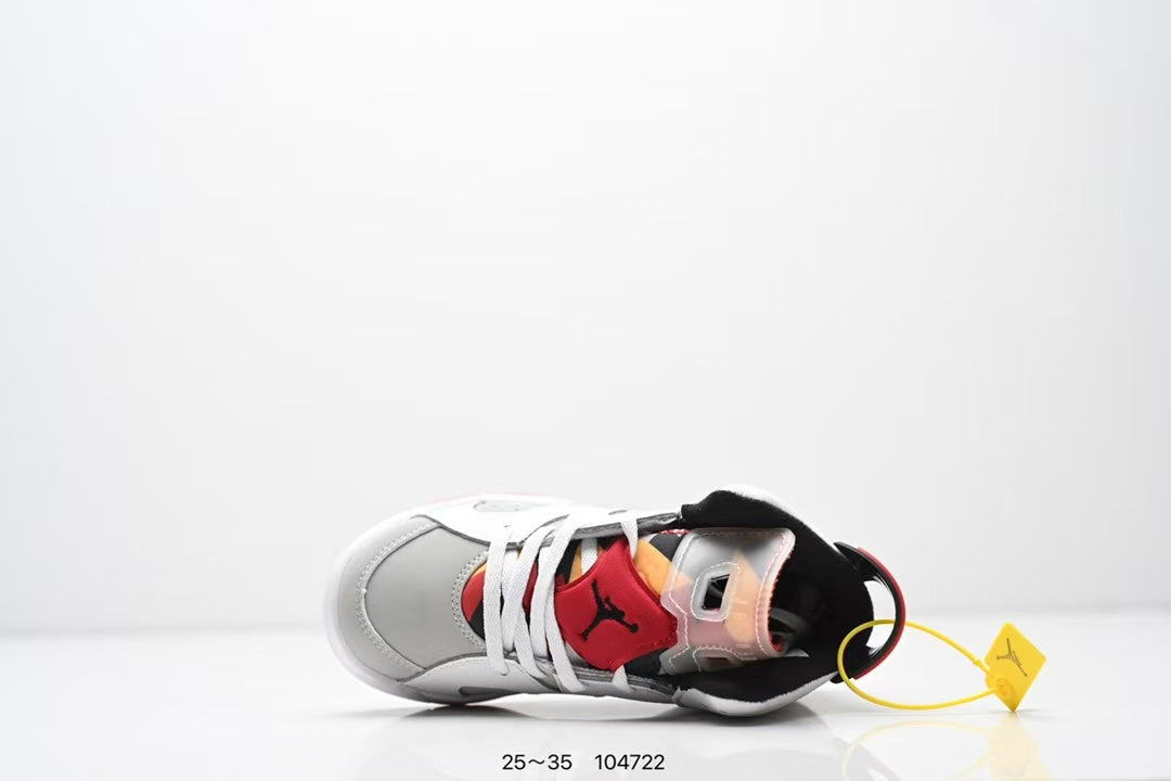 Joe 6 split leather children's shoes " white, gray, red"