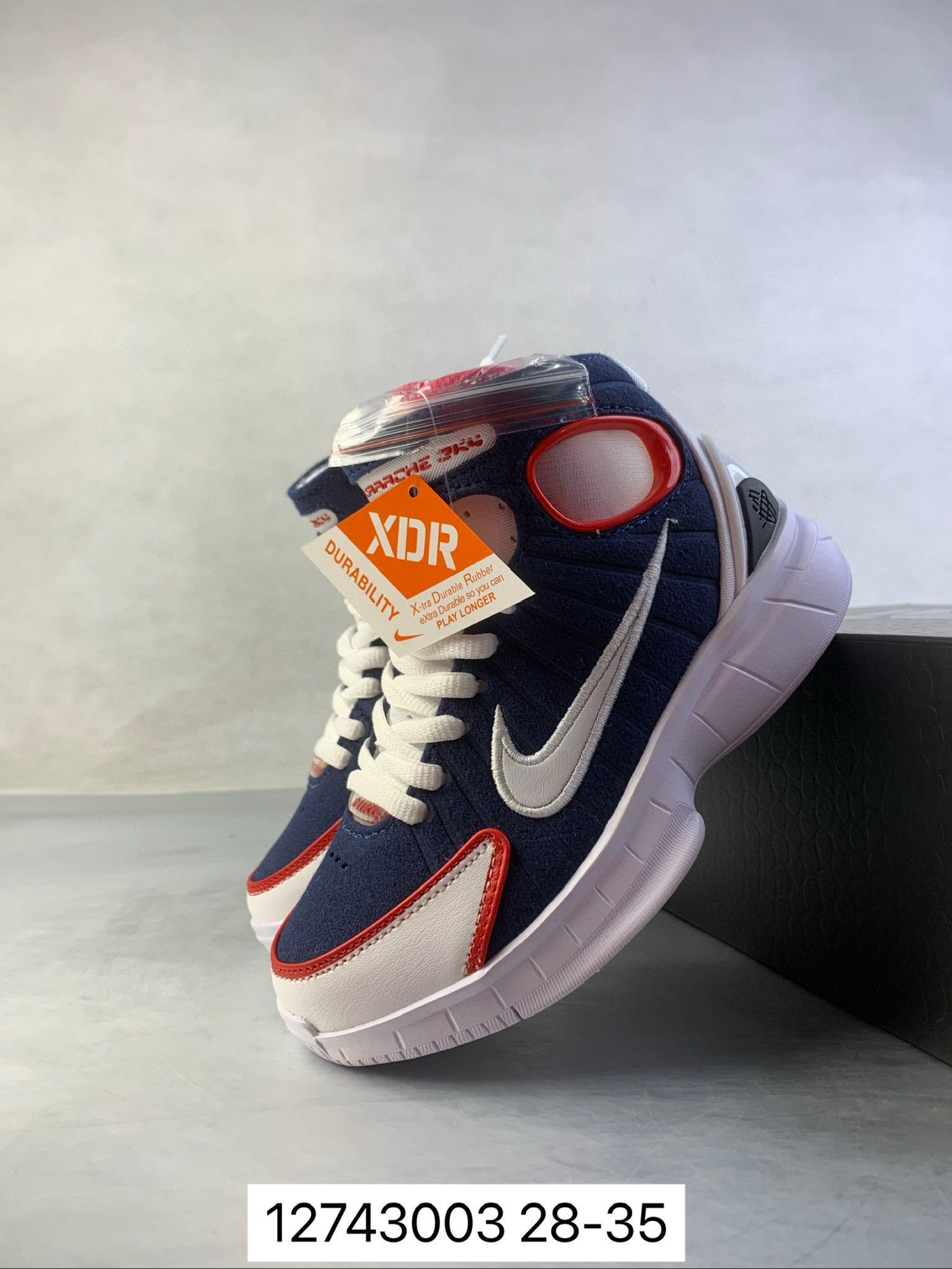 Nike Air Zoom 2K4 basketball shoes " Navy"
