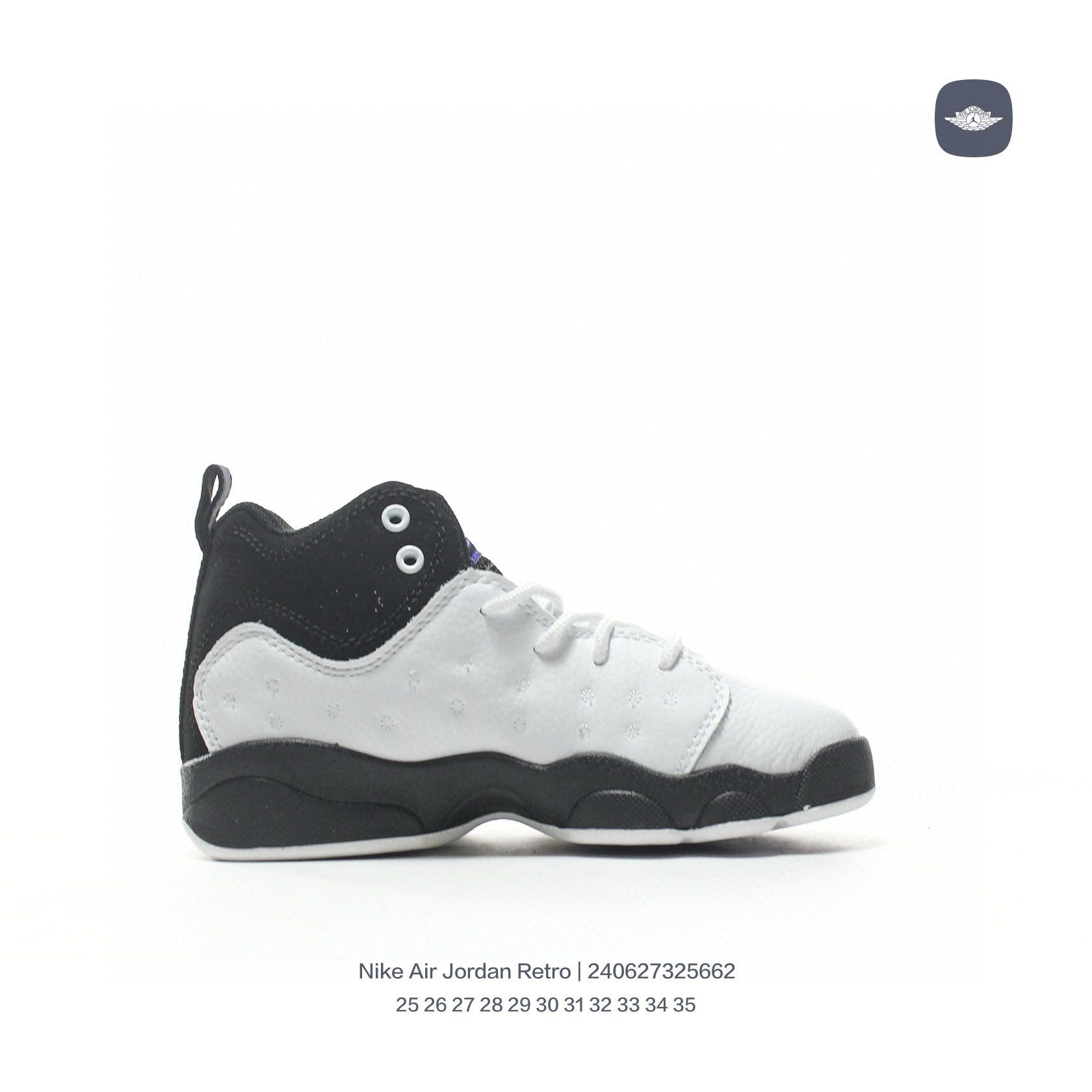 AJ13-1/split leather'  white, black"