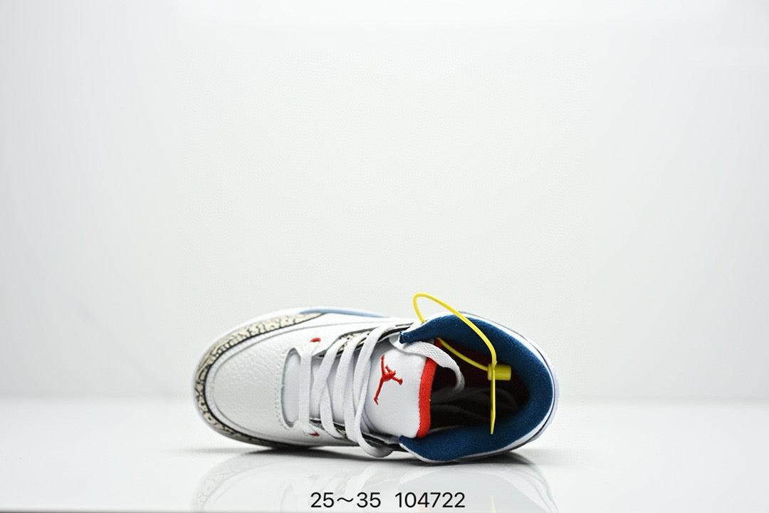 Joe 3" white, gray"