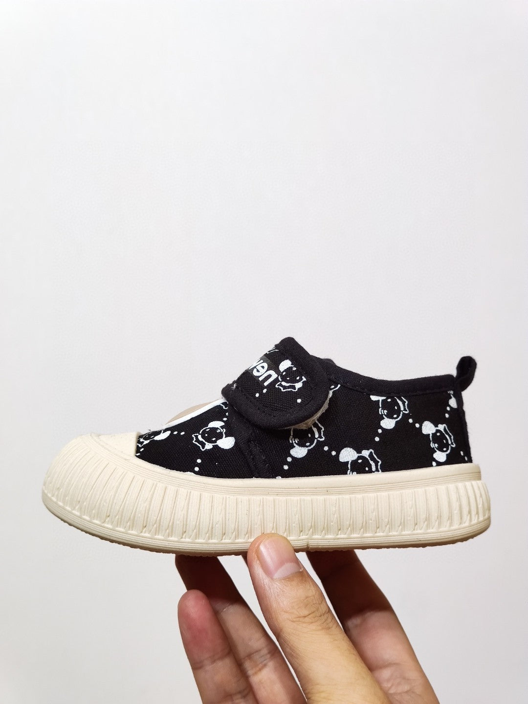 NB canvas bear cute Velcro children's shoes