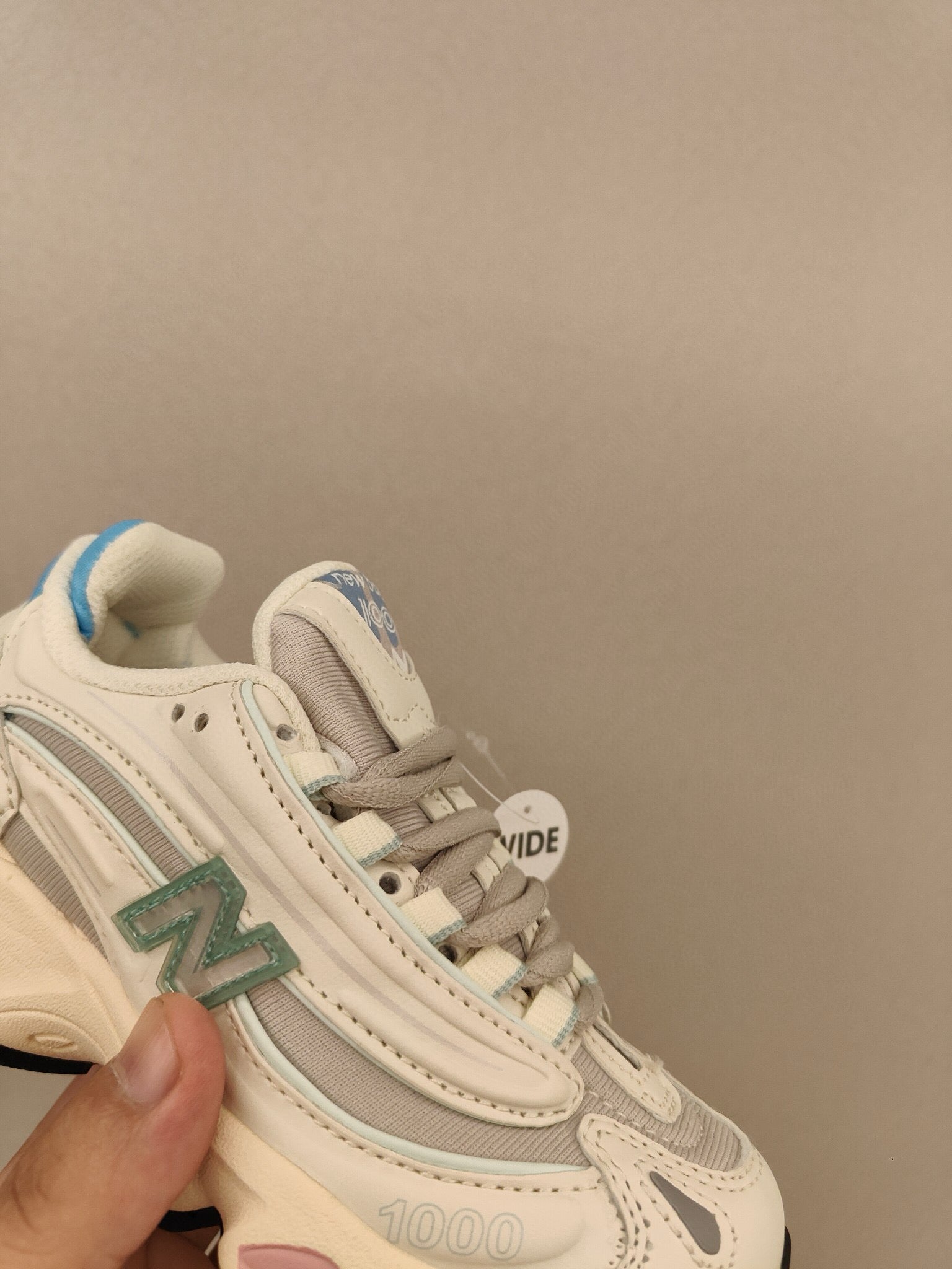 NB1000 lace-up children's shoes" white"