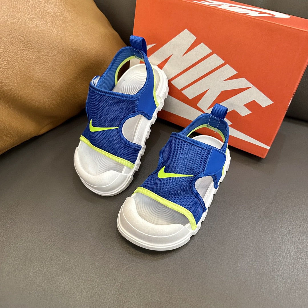 NK cute little closed toe mesh sandals" blue"