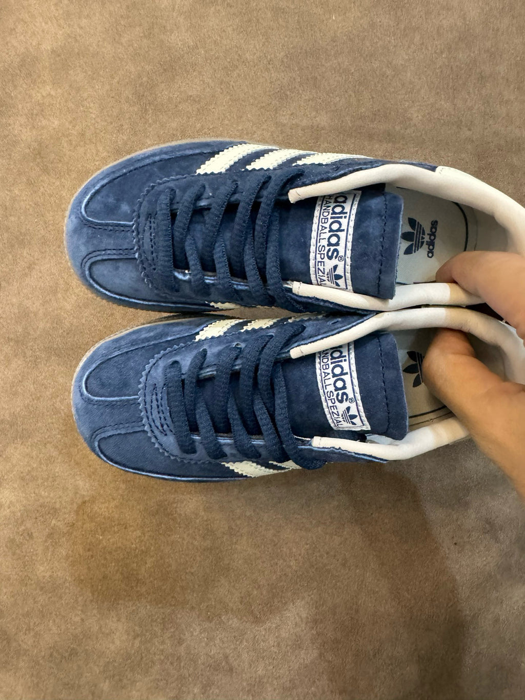 Adidas training 3 generation pig leather children's shoes" blue"