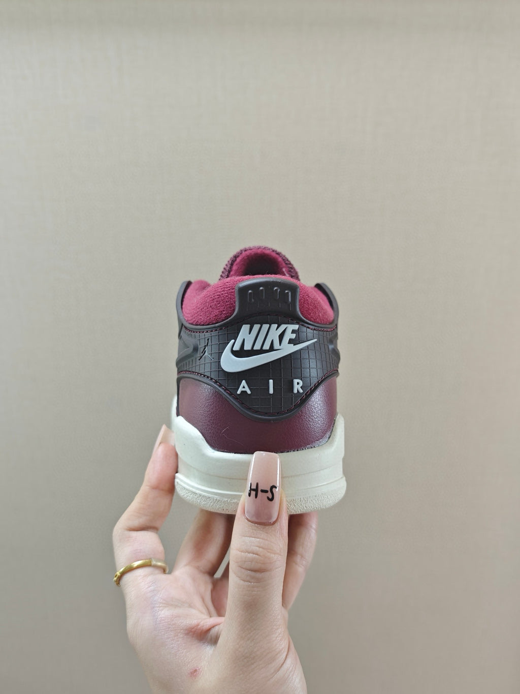Jordan 4 Retro Sneakers " a deep burgundy"