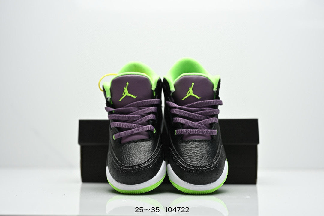 Joe 3"black, purple, yellow"