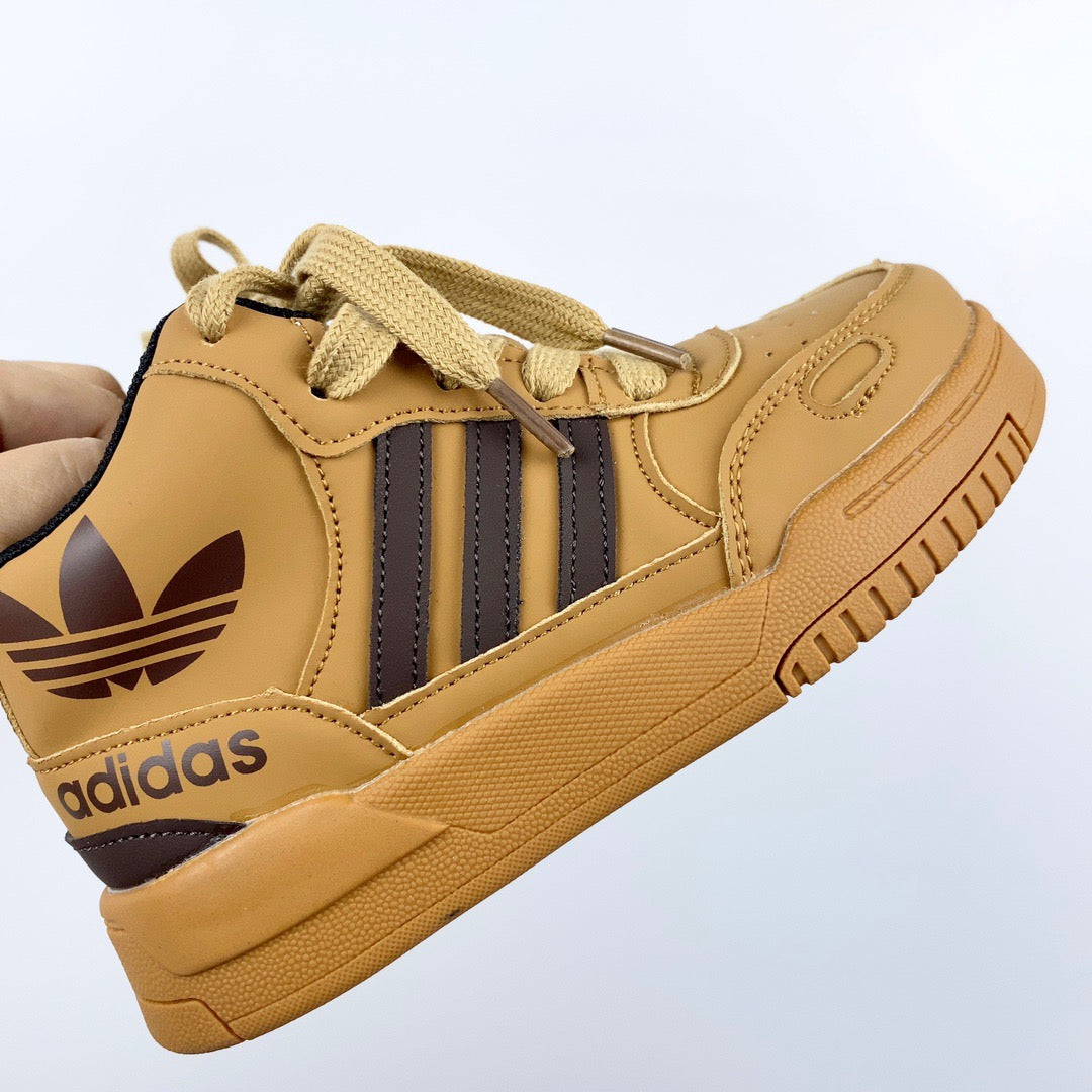 Adidas mid-section sneakers" light brown"