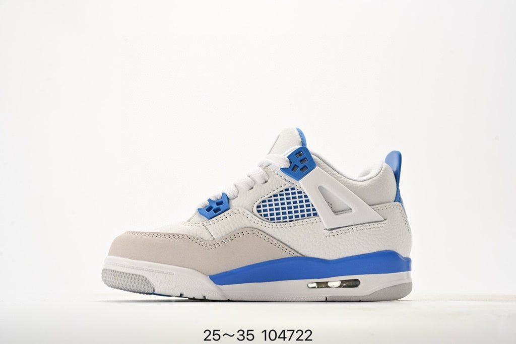 Joe 4 air cushion high quality children's shoes " white , sky blue"