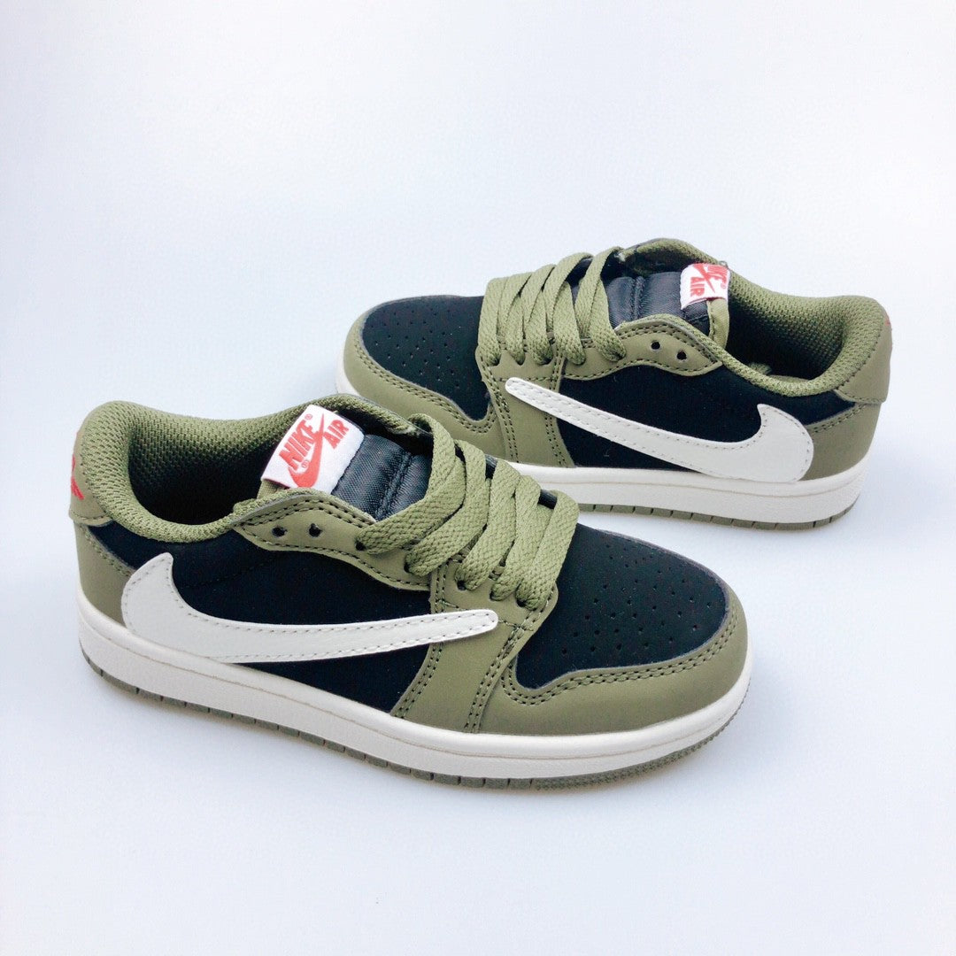 Jordan low-top reverse hook black warrior" olive green, black"