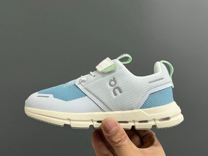 On Angpao Velcro Elastic Band" light blue and light gray"