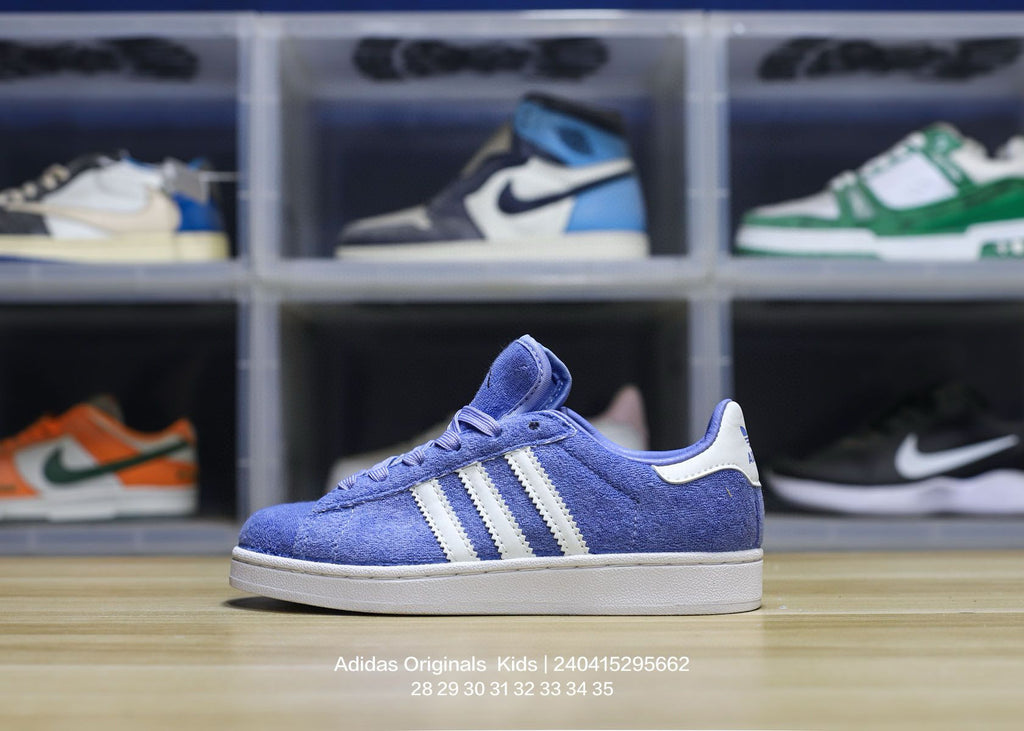 Adidas clover pig leather sneakers " blue"