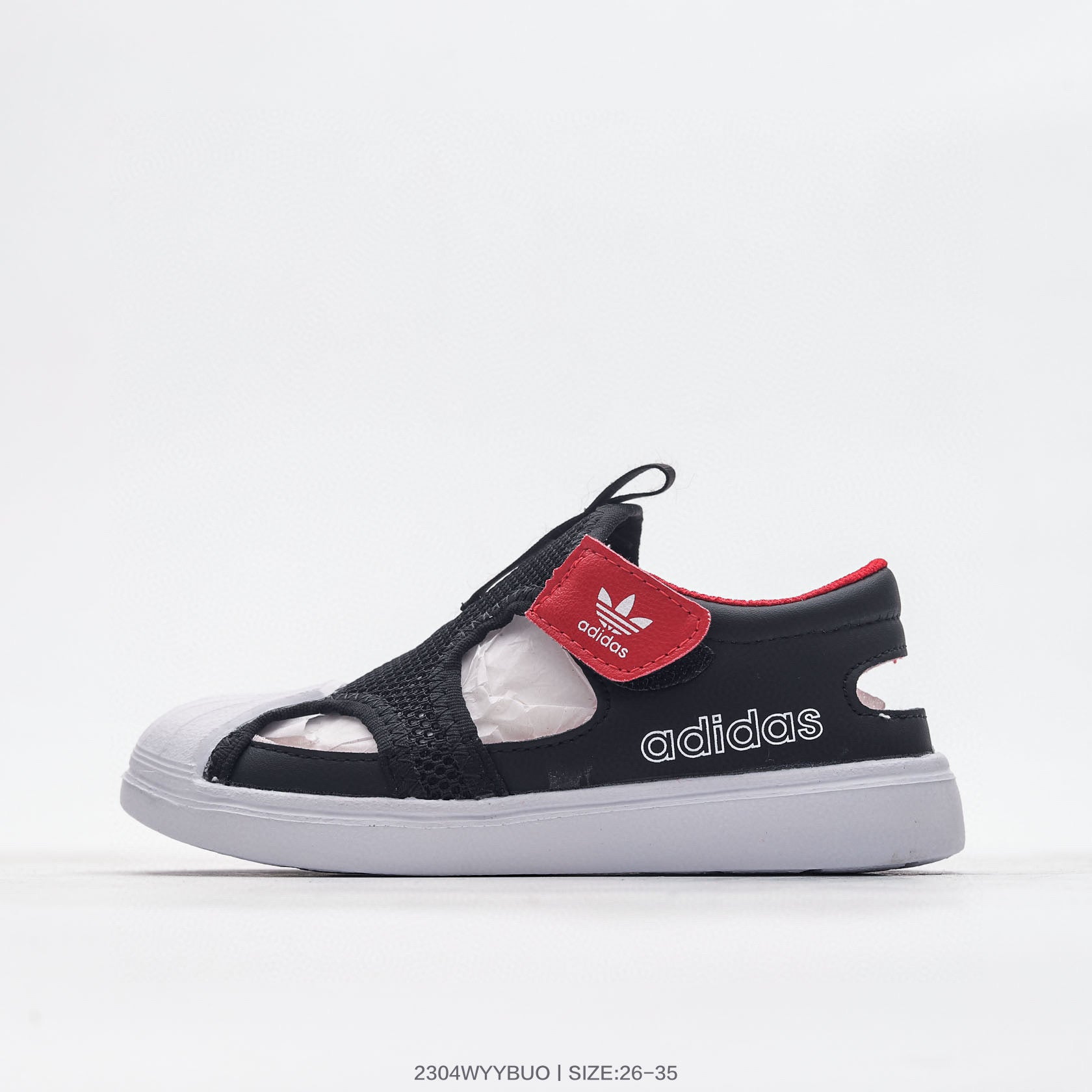 Adidas shell toe joint breathable mesh shoes" black"
