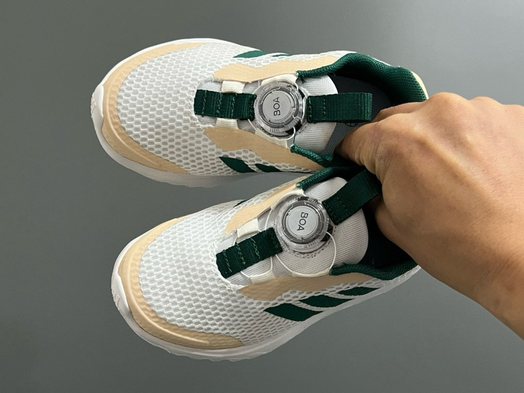 Adidas BOA lock 3 mesh shoes for children" white, olive green"