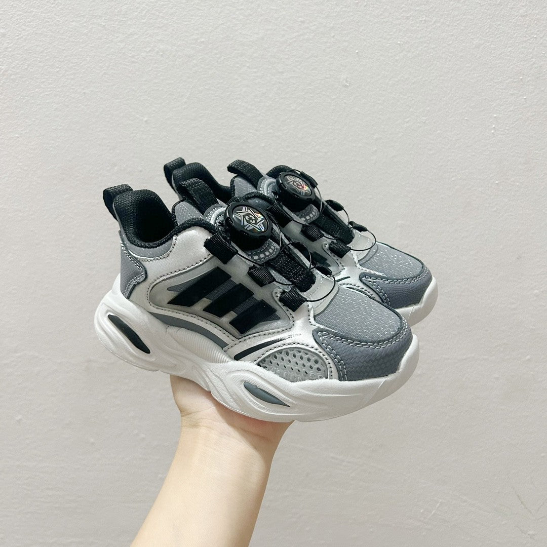 AD rotating button children's shoes" gray"