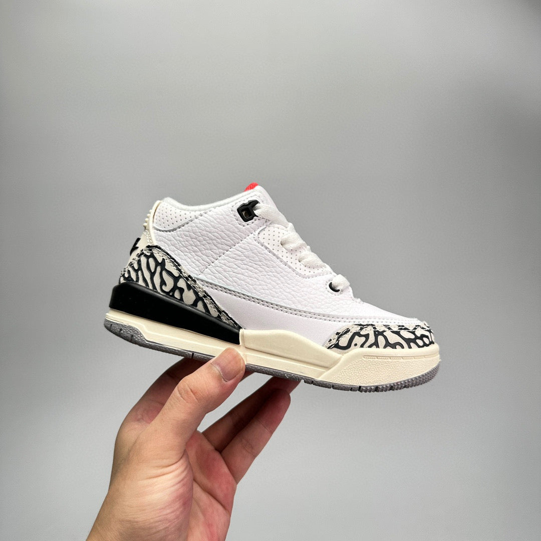 Jordan 3 children's shoes" white,cream"