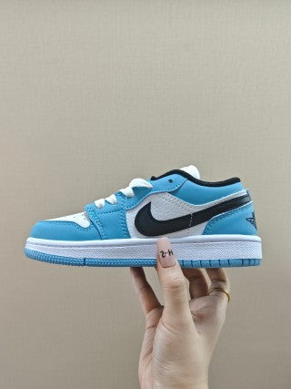 Qiao Yizhuan G version low-top children's lace-up sports shoes" blue"