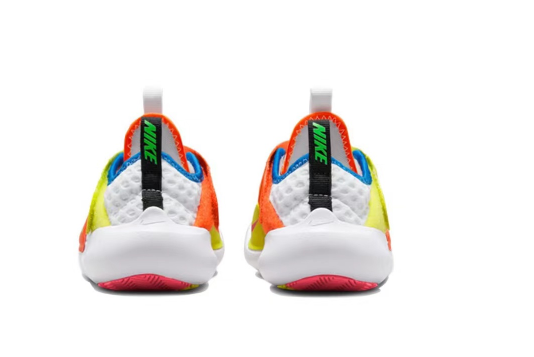 Nike Little UFO Large Mesh Velcro Children's Shoes" white, orange"