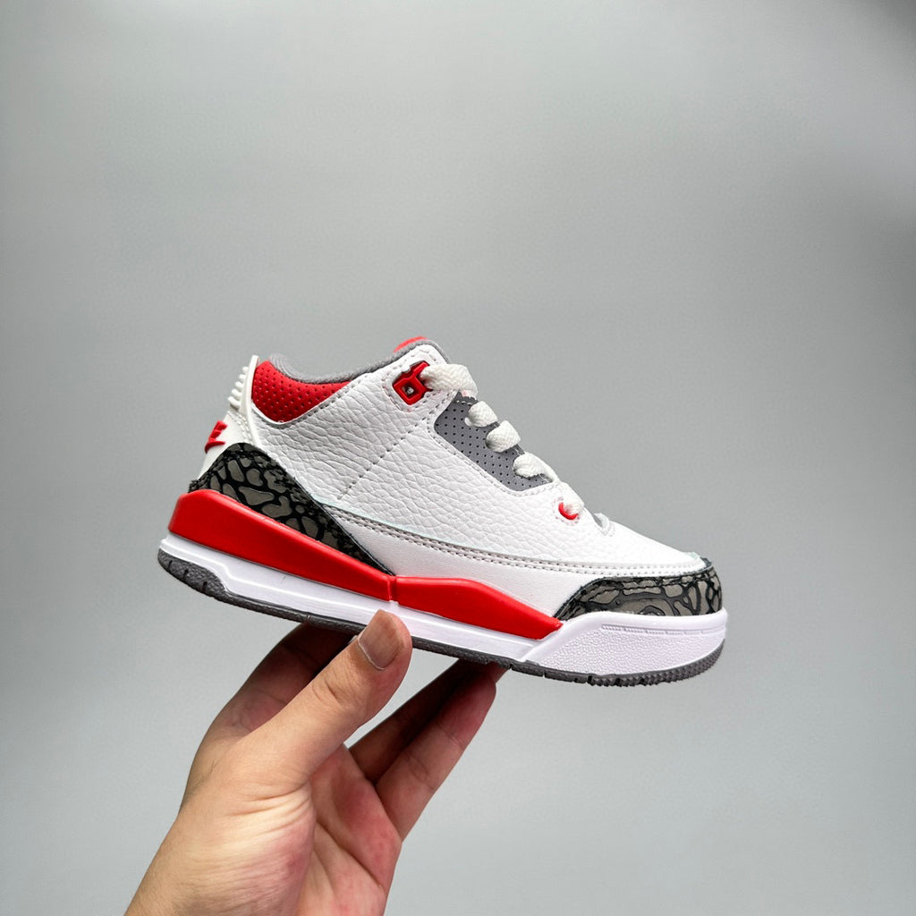 Jordan 3 children's shoes" white, red"
