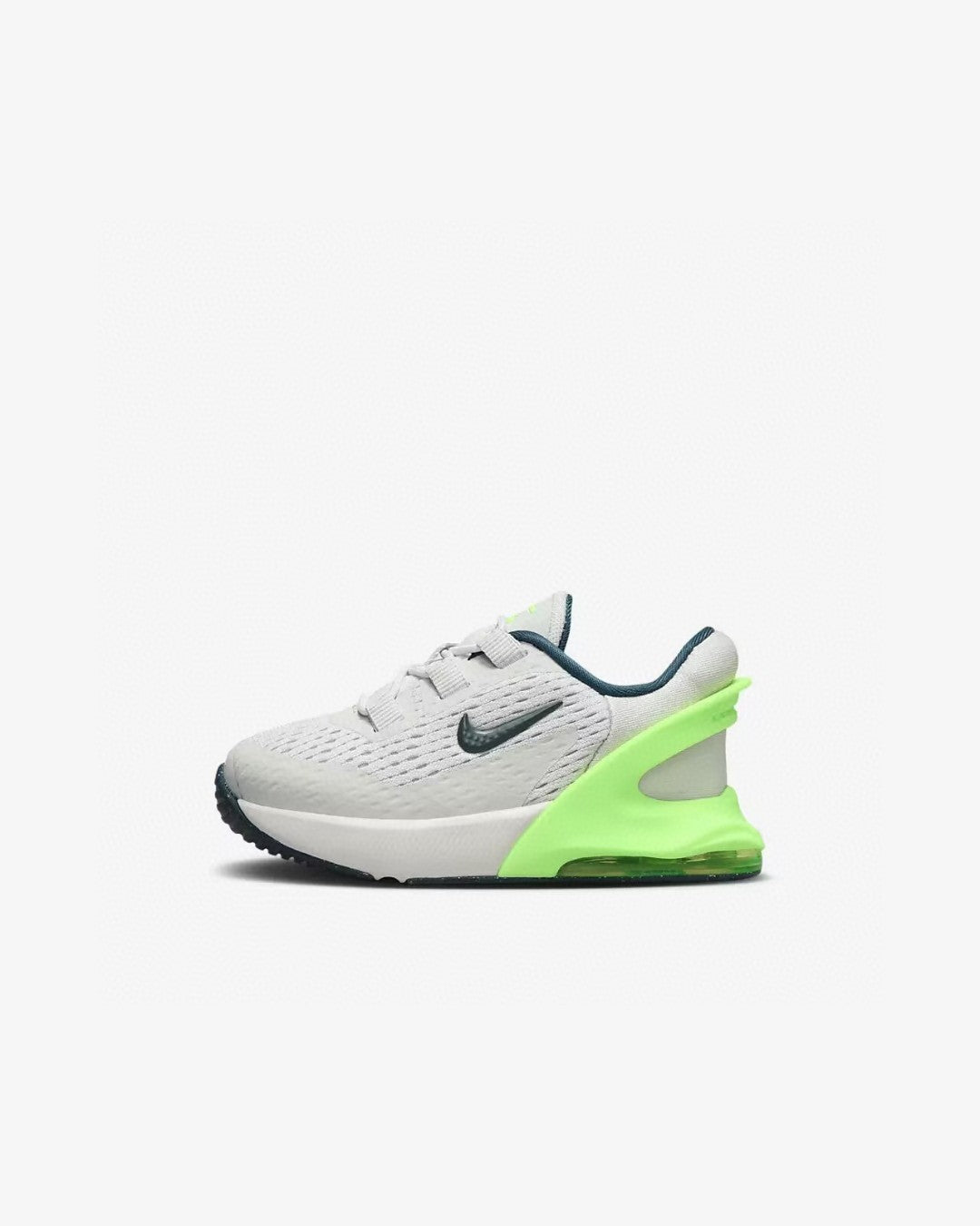 Nike 270 third generation elastic band air cushion children's shoes" white, green"