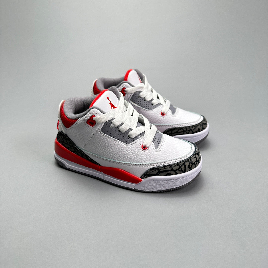 Jordan 3 children's shoes" white, red"
